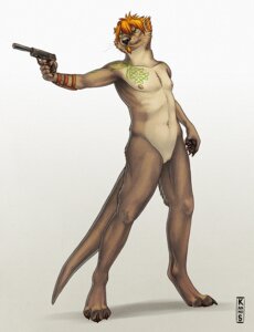 Rating: Explicit Score: 0 Tags: andromorph anthro biped e621 facial_hair genitals goatee gun hair handgun holding_gun holding_object holding_ranged_weapon holding_weapon intersex kannos mammal mustelid nude otter pistol ranged_weapon red_hair simple_background solo standing tail tattoo trystan vulva weapon whiskers white_background User: bunchy7s
