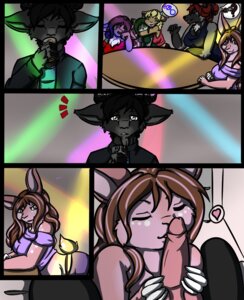 Rating: Explicit Score: 0 Tags: bar_emanata comic duo e621 emanata erection eyes_closed female genitals group heart_symbol highlights_(coloring) lagomorph leporid lipidro male mammal oriondreams penis rabbit ranna_johnson sabine User: bunchy7s