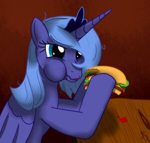 Rating: Safe Score: 0 Tags: blue_body blue_eyes blue_feathers blue_hair burger cheese crown dairy_products e621 equid equine feathered_wings feathers female feral food friendship_is_magic fruit hair hasbro headgear holding_food holding_object horn krystal_can't_enjoy_her_sandwich lettuce mammal meme my_little_pony mythological_creature mythological_equine mythology nom om_nom_nom plant princess_luna_(mlp) sandwich_(food) sesame_seed_bun simple_background solo tomato toony tyruas vegetable winged_unicorn wings User: bunchy7s
