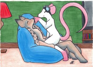Rating: Questionable Score: 0 Tags: absurd_res anthro anthro_on_anthro boop canid canine canis coyote detailed_background duo e621 english_text eyewear feathered_wings feathers goggles hi_res hybrid inside interspecies licking male male/male mammal meeko_pilotto murid murine musewolfman nude rat rodent romantic romantic_couple sitting smile tail teasing text tongue tongue_out traditional_media_(artwork) wings wrincewind User: bunchy7s