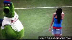 Rating: Safe Score: 0 Tags: animated animated_gif clothing dancing disappointed duo e621 female flashing grandfathered_content human humor low_res mammal mascot mlb philadelphia_phillies phillie_phanatic real shirt short_playtime suggestive text text_on_clothing text_on_shirt text_on_topwear topwear trick unknown_artist User: bunchy7s