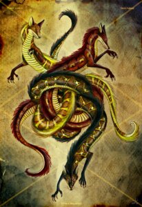 Rating: Safe Score: 0 Tags: 4_fingers abstract_background ambiguous_gender asian_mythology black_hair black_nose blonde_hair brown_body brown_scales canid canine claws countershading culpeofox dragon e621 east_asian_mythology eastern_dragon entangled feral fingers fox group hair hybrid mammal mythological_creature mythological_scalie mythology orange_body orange_scales red_body red_hair red_scales scales scalie simple_background tail whiskers yellow_body yellow_scales User: bunchy7s