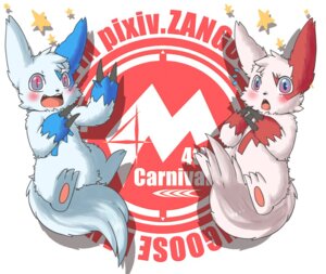 Rating: Safe Score: 0 Tags: ambiguous_gender blue_body blue_fur blue_markings blush dora_(artist) e621 english_text fur generation_3_pokemon looking_at_viewer mammal markings nintendo pokemon pokemon_(species) red_markings shiny_pokemon solo tail text white_body white_fur zangoose zangoose_day User: bunchy7s