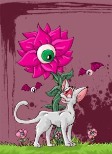 Rating: Safe Score: 0 Tags: 1_eye ambiguous_gender digital_media_(artwork) digitigrade domestic_cat e621 eye_creature eyeball felid feline felis feral flower grass group mammal open_mouth plant quadruped seaweedprincess surrealism tail tongue tongue_out User: bunchy7s