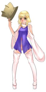 Rating: Questionable Score: 0 Tags: 1girls 2d alternate_costume aoshima bare_shoulders blonde_hair bottomless dress female female_only hair_ribbon hat hat_removed headwear_removed highres holding holding_hat long_sleeves no_panties platform_footwear platforms pussy ribbon rule34 short_hair smile solo suwako_moriya thighhighs touhou turtleneck uncensored white_background yellow_eyes User: bunchy7s