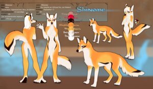 Rating: Questionable Score: 0 Tags: brown_body brown_fur canid canine casual_nudity e621 english_text female feral fox fur hair hi_res looking_at_viewer mammal nude orange_body orange_fur orphen-sirius red_eyes shinome solo tan_body tan_fur text white_hair User: bunchy7s