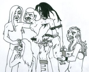 Rating: Explicit Score: 0 Tags: 2006 5boys anal_object_insertion anal_penetration anal_sex artist_name beard blood boots chain cock_gobble cock_hungry cum_hungry cuts dethklok dildo dildo_in_ass dreadlocks erect_while_penetrated erection facial_hair fuck_and_suck fucked_from_behind gay gay_orgy giving_head going_down_on gore holding_leg holding_penis holding_weapon imminent_death injury kneeling_oral_position knife local-shop long_hair male metalocalypse mouth_full_of_cock mouthful mustache naked_boots nathan_explosion nude oral_sex pained_expression penis penis_in_mouth pickles_the_drummer rule34 sex_toy skwisgaar_skwigelf stabbing suck_and_fuck sucking_off tattoos thrusting_into_ass toki_wartooth toying_partner v2k6 weapon what white_background william_murderface wrists_bound User: bunchy7s