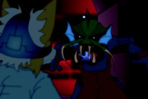 Rating: Safe Score: 0 Tags: 3:2 a_fox_in_space alien anglar anthro canid canine duo e621 fox fox_mccloud fredryk_phox male mammal nintendo star_fox User: bunchy7s