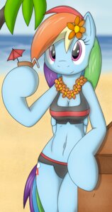 Rating: Safe Score: 0 Tags: anthro anthrofied beach bikini blue_body blue_feathers blue_fur breasts cleavage clothed clothing cloud cocktail_garnish cocktail_umbrella container cup cutie_mark detailed_background e621 equid equine feathered_wings feathers female flower friendship_is_magic fur hair hasbro holding_container holding_cup holding_object long_hair looking_at_viewer mammal multicolored_hair my_little_pony mythological_creature mythological_equine mythology outside pegasus plant purple_eyes rainbow_dash_(mlp) rainbow_hair sand seaside skimpy sky smile solo swimwear tail tg-0 two-piece_swimsuit water wings User: bunchy7s