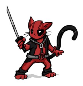 Rating: Safe Score: 0 Tags: 3_toes 4_fingers dan_jones deadpool domestic_cat e621 feet felid feline felis fingers holding_melee_weapon holding_object holding_sword holding_weapon low_res male mammal marvel melee_weapon mrvlcats simple_background solo standing sword tail toes toony weapon whiskers white_background User: bunchy7s