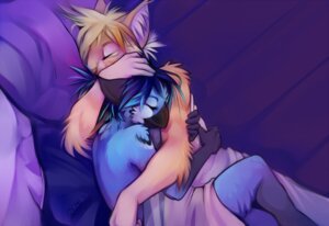 Rating: Safe Score: 0 Tags: anthro avian beak bed bird blue_hair demicoeur digital_media_(artwork) duo e621 eyes_closed felid female furniture gryphon hair holly_(demicoeur) hug male mammal mythological_avian mythological_creature mythology sleeping unknown_species User: bunchy7s