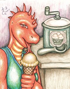 Rating: Safe Score: 0 Tags: 2012 absurd_res anthro breasts dessert dragon e621 eating female food forked_tongue hi_res ice_cream mythological_creature mythological_scalie mythology non-mammal_breasts scalie solo spikes tiliquain tongue User: bunchy7s