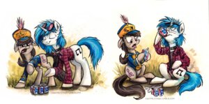 Rating: Safe Score: 0 Tags: 2014 alcohol beer beverage black_hair blue_hair can clothing collar container cutie_mark drinking duo e621 earth_pony equid equine eyes_closed eyewear female feral food friendship_is_magic glasses grass hair hasbro hat headgear headwear horn horse kenket mammal marching_band my_little_pony mythological_creature mythological_equine mythology octavia_(mlp) pabst_blue_ribbon piercing plant pony purple_eyes simple_background sitting sophiecabra tongue tongue_out traditional_media_(artwork) unicorn uniform vinyl_scratch_(mlp) white_background User: bunchy7s