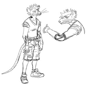 Rating: Safe Score: 0 Tags: 2014 alternative_fashion anthro belt biped black_and_white boo3 bottomwear clothed clothing digital_media_(artwork) e621 ear_piercing footwear hi_res jean_(boo3) male mammal monochrome murid murine piercing punk rat rodent shoes shorts solo tattoo User: bunchy7s