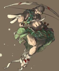 Rating: Safe Score: 0 Tags: 4_fingers anthro archer biped bow_(weapon) brown_background clothed clothing e621 ear_tuft fingers footwear front_view fur hare holding_object holding_weapon jumping lagomorph leporid long_ears looking_aside male mammal ranged_weapon shoes simple_background solo tan_body tan_fur toeless_footwear tuft unknown_artist weapon User: bunchy7s
