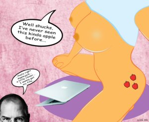 Rating: Explicit Score: 0 Tags: applejack_(mlp) female friendship_is_magic my_little_pony rule34 skunkspraylove smooth_skin steve_jobs User: bunchy7s