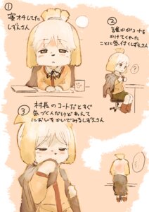 Rating: Safe Score: 0 Tags: 2012 animal_crossing anthro blush canid canine canis chair clothed clothed_anthro clothed_female clothing comic container cup domestic_dog e621 female female_anthro furniture hi_res isabelle_(animal_crossing) japanese_text mammal nintendo samidare shih_tzu solo table text toy_dog translated User: bunchy7s