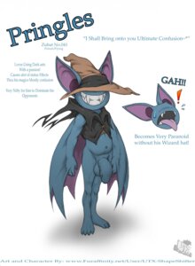 Rating: Explicit Score: 0 Tags: 2013 anthro anthrofied balls bat big_ears biped blue_body blue_fur bottomless claws clothed clothing e621 english_text eyeless fangs flaccid foreskin fur furgonomics generation_1_pokemon genitals hair hat headgear headwear hi_res humanoid_genitalia humanoid_penis male mammal membrane_(anatomy) membranous_wings navel nintendo penis pokemon pokemon_(species) pokemorph pringles_the_zubat sharp_teeth short_hair simple_background slightly_chubby smile solo standing teeth text thick_penis toe_claws url utx-shapeshifter white_background wings wizard_hat zubat User: bunchy7s