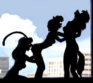 Rating: Explicit Score: 0 Tags: anthro breasts canid canine domestic_cat e621 felid feline felis female female/female fox goldie_buckingham group group_sex hair head_back henrietta_hound kneeling leaning leaning_forward leaning_on_another mammal nipples nude open_mouth sex side_view silhouette small_breasts standing style_wager tail threesome tongue tongue_out trio window User: bunchy7s