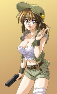 Rating: Questionable Score: 0 Tags: 1girls 2007 2d 2d_(artwork) belt blush breasts brown_eyes brown_hair cap cleavage colt_m1911 erect_nipples female female_only female_protagonist fio_germi glasses gradient_background gun handgun hat human human_only italian italian_female looking_at_viewer m1911 metal_slug midriff nipples open_mouth peach_background peaked_cap pistol pointy_chin rule34 semiautomatic sfw shorts smile snk solo unknown_artist vest weapon wristband User: bunchy7s