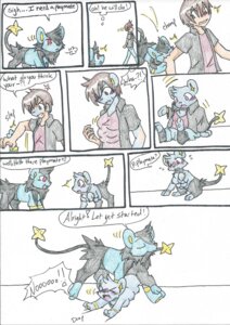 Rating: Questionable Score: 0 Tags: areola bite blush breasts busty_feral comic confusion duo e621 english_text felid female feral feral_transformation fur gender_transformation generation_4_pokemon greeting hi_res luxio male male/female mammal medium_breasts multi_breast multi_nipple nintendo nipples nude paws pokemon pokemon_(species) rainbowraven shinx surprised teats text transformation User: bunchy7s