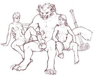 Rating: Explicit Score: 0 Tags: adjot after_sex anthro anthro_fingering anthro_fingering_human balls black_and_white bodily_fluids breasts charr cum cum_in_vagina cum_inside digital_drawing_(artwork) digital_media_(artwork) e621 erection felid female fingering genital_fluids genitals group group_sex guild_wars hammer horn human human_fingered human_on_anthro interspecies knot larger_male looking_at_viewer male male/female male_fingering_female mammal monochrome muscular muscular_female muscular_male nipples nude penis possessive sex sitting size_difference sketch smaller_female snowskau tail threesome tools trio vulva User: bunchy7s