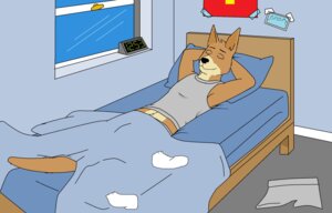 Rating: Safe Score: 0 Tags: 2013 anthro bed biped black_nose clock clothed clothing e621 eyes_closed fur furniture hands_behind_head hi_res inside josh_(paintfox) kangaroo lying macropod male mammal marsupial on_back paintfox pillow sleeping solo User: bunchy7s Rating: Safe Score: 0 Tags: 2013 anthro bed biped black_nose clock clothed clothing e621 eyes_closed fur furniture hands_behind_head hi_res inside josh_(paintfox) kangaroo lying macropod male mammal marsupial on_back paintfox pillow sleeping solo User: bunchy7s