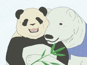Rating: Safe Score: 0 Tags: 4:3 ambiguous_gender bamboo bamboo_stick bear blush cuddling duo e621 feral giant_panda hug kemono kumao mammal nuzzling okatana overweight panda-kun polar_bear scarf shirokuma shirokuma_cafe toony ursine User: bunchy7s
