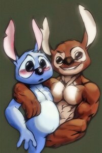 Rating: Questionable Score: 0 Tags: 2011 2:3 alien anthro anthrofied arm_around_shoulders black_claws black_eyes black_nose blue_body blue_fur blush brown_body brown_fur brown_nose claws disney duo e621 experiment_(lilo_and_stitch) experiment_627 front_view fur furry_(artist) grope head_tuft lilo_and_stitch long_ears looking_at_viewer male male/male muscular muscular_male notched_ear nude pecs size_difference slightly_chubby smile stitch_(lilo_and_stitch) teeth toony tuft vein User: bunchy7s