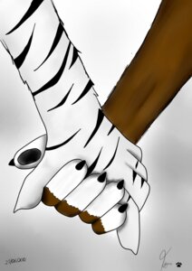 Rating: Safe Score: 0 Tags: 2012 ambiguous_gender anthro border_collie canid canine canis collie disembodied_hand domestic_cat domestic_dog duo e621 felid feline felis fur hand_holding herding_dog hi_res mammal pantherine pastoral_dog paws sheepdog striped_body striped_fur stripes tiger tygar tygar_tiger User: bunchy7s