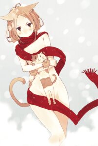 Rating: Questionable Score: 0 Tags: ahoge animal_humanoid brown_hair cat_humanoid domestic_cat e621 felid felid_humanoid feline feline_humanoid felis female green_eyes hair hrd humanoid looking_at_viewer mammal mammal_humanoid nude scarf short_hair solo whiskers User: bunchy7s