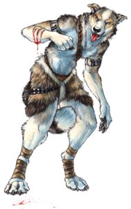Rating: Questionable Score: 0 Tags: 4_toes 5_fingers anthro armband biped blood blood_drip blood_on_arm blotch bodily_fluids brown_body brown_fur canid canine canis claws digitigrade dripping e621 feet fingers fur looking_aside maguruq-magdog male mammal notched_ear rape_face scar simple_background solo standing tail tan_body tan_fur toes tongue tongue_out white_background white_body white_fur wolf wounded User: bunchy7s