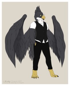 Rating: Safe Score: 0 Tags: 2013 4_toes accipitrid accipitriform anthro avian beak biped bird border bottomwear cigar claws clothed clothing detts e621 eagle feathered_wings feathers feet fur grey_body grey_feathers grey_fur hand_in_pocket head_crest kayllik long-crested_eagle male pants pockets shirt smoke smoke_from_nose smoking solo standing talons toe_claws toes topwear vest white_body white_border white_clothing white_feathers white_fur white_shirt white_topwear wings yellow_eyes User: bunchy7s