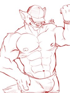 Rating: Questionable Score: 0 Tags: 3:4 abs anthro biceps big_muscles biped bulge canid canine canis claws clothed clothing e621 fangs grin komboochie looking_at_viewer male mammal monochrome muscular muscular_anthro muscular_male nipples pecs pose sketch skimpy smile solo standing teeth underwear wolf User: bunchy7s