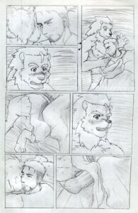 Rating: Explicit Score: 0 Tags: abs balls blaion blush comic duo e621 erection felid genitals human interspecies lion male male/male mammal monochrome multiple_scenes muscular pantherine penis User: bunchy7s