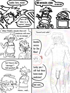 Rating: Explicit Score: 0 Tags: 3:4 anthro black_and_white buwaro_elexion clothed clothing comic demon dialogue duo e621 english_text female flaccid foreskin genitals humanoid_genitalia humanoid_penis jakkai male monochrome penis rhea_snaketail simple_background slightly_damned tail text white_background yellowpower User: bunchy7s