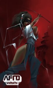 Rating: Explicit Score: 0 Tags: afro afro_(afro_samurai) afro_samurai areola areolae black_hair blindfold breasts cleavage dark-skinned_female dark_skin erect_nipples female gender_transformation hakama headband japanese_clothes katana large_breasts lipstick nipples open_clothes rule34 rule_63 samurai solo sword transformation weapon wristband User: bunchy7s