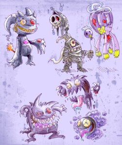 Rating: Safe Score: 0 Tags: ambiguous_gender animate_inanimate balloon balloon_with_face banette bodily_fluids button_(fastener) cyclops digital_media_(artwork) drifblim drifloon drooling dusclops duskull e621 eternalsaturn fangs full-length_portrait gastly generation_1_pokemon generation_3_pokemon generation_4_pokemon gengar group haunter holding_balloon holding_object humanoid inflatable living_balloon living_inflatable long_tongue multicolored_body mummy nintendo pokemon pokemon_(species) portrait purple_background purple_body red_eyes saliva simple_background sketch_page tail teeth tongue tongue_out undead zipper User: bunchy7s