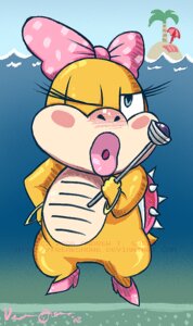 Rating: Safe Score: 0 Tags: anthro biped blue_eyes blush clothing drewgreen e621 female footwear high_heels koopa koopaling lips looking_at_viewer mario_bros nintendo one_eye_closed scalie sea shoes solo thick_lips wand water wendy_o._koopa wink User: bunchy7s