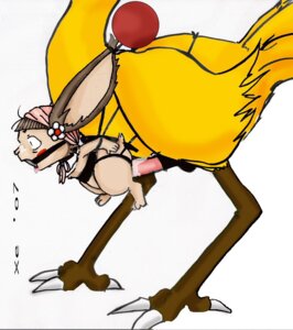 Rating: Explicit Score: 0 Tags: 1boy 1girls animal_genitalia animal_penis anthro chocobo color erection female final_fantasy furry gurdy_(final_fantasy) interspecies male moogle penis pussy rule34 sex simple_background straight toony vaginal_penetration xeaneaux zoophilia User: bunchy7s