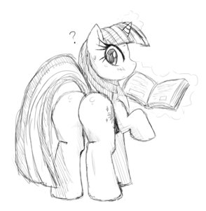 Rating: Questionable Score: 0 Tags: black_and_white butt cutie_mark digital_drawing_(artwork) digital_media_(artwork) e621 equid equine eyelashes female feral friendship_is_magic fur hair hasbro hi_res horn looking_at_viewer looking_back mammal monochrome my_little_pony mythological_creature mythological_equine mythology quadruped question_mark rear_view simple_background sketch solo sssonic2 tail twilight_sparkle_(mlp) unicorn white_background User: bunchy7s