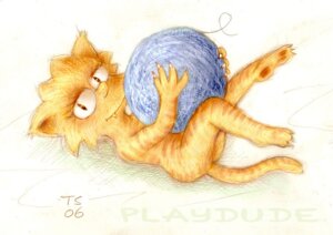 Rating: Questionable Score: 0 Tags: 2006 alternate_species anthro ball_of_yarn domestic_cat e621 fangs felid feline felis female furrification lisa_simpson mammal nude solo tail teeth the_simpsons tommy_simms what what_has_science_done yarn yellow_eyes young young_anthro young_female User: bunchy7s
