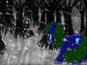 Rating: Questionable Score: 0 Tags: 45silverwolfdemon angry black_hair blood blue_eyes bodily_fluids cutie_mark dark detailed_background duo e621 equid equine fan_character feral fight forest friendship_is_magic glowing glowing_eyes green_hair hair hasbro horse male mammal my_little_pony outside plant pony quadruped snow tail tree veratin wood User: bunchy7s