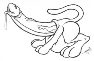 Rating: Explicit Score: 0 Tags: balls bodily_fluids cherri_(artist) cock_transformation cum cum_drool dickhead digitigrade e621 genital_fluids genitals male monochrome paws solo tongue transformation vein wrinkles User: bunchy7s
