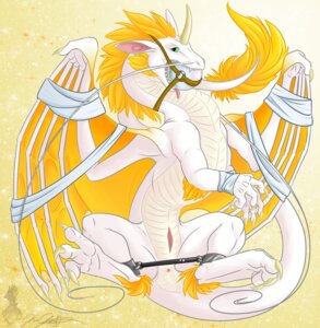 Rating: Explicit Score: 0 Tags: 2013 anus bdsm blonde_hair bondage bound clitoris digital_media_(artwork) dragon e621 fangs female feral flight_rising fur gag gagged gem genitals green_eyes hair hi_res horn looking_at_viewer membrane_(anatomy) membranous_wings mythological_creature mythological_scalie mythology nude pearl_(gem) pearlcatcher_dragon restraints scales scalie simple_background solo spread_legs spreader_bar spreading submissive submissive_female tail teeth tongue vulva whiskers white_body white_scales white_skin wing_bondage wings yami_griffin yellow_body yellow_fur User: bunchy7s