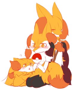 Rating: Safe Score: 0 Tags: 2014 absurd_res ambiguous_gender anthro black_nose blush braixen canid canine chipar delphox e621 evolutionary_family eyes_closed female fennekin fur generation_6_pokemon group hi_res kemono kneeling mammal nintendo open_mouth orange_body orange_eyes orange_fur pokeball pokemon pokemon_(species) simple_background sitting standard_pokeball white_background white_body white_fur yellow_body yellow_fur User: bunchy7s