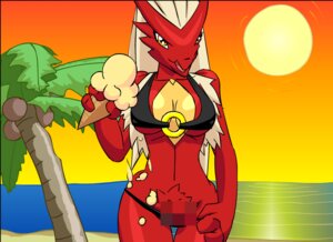 Rating: Questionable Score: 0 Tags: anthro anthrofied avian beach bikini bird blaziken breasts censored clothed clothing dessert detailed_background e621 evening female food generation_3_pokemon ice_cream mosaic_censorship navel nintendo non-mammal_breasts outside pikanjo plant pokemon pokemon_(species) pokemon_snap_xxx pokemorph pubes sand seaside skimpy sky solo sun swimwear tight_clothing tree two-piece_swimsuit water User: bunchy7s