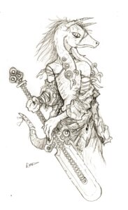Rating: Safe Score: 0 Tags: ambiguous_gender anthro arcturus_(mellis) black_and_white clothing dragon e621 ear_piercing graphite_(artwork) hair horn line_art male_(lore) melee_weapon mellis monochrome mythological_creature mythological_scalie mythology piercing scalie simple_background solo sword tail traditional_media_(artwork) weapon what User: bunchy7s