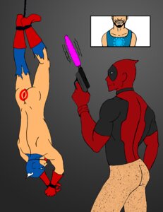 Rating: Explicit Score: 0 Tags: 3boys ass avengers ball_gag black_hair bondage boots bottomless bound bound_ankles bound_wrists captain_america deadpool dildo facial_hair forced_yaoi gag gay gloves helpless iron_man male male_only male_rape_victim maledom malesub marvel marvel_comics mask multiple_boys multiple_males rape rule34 sex_toy steve_rogers target tony_stark tool torn_clothes torture tranetrax upside-down vibrator wade_wilson yaoi User: bunchy7s