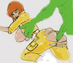 Rating: Explicit Score: 0 Tags: 1boy 1girls ahmenus april_o'neil april_o'neil_(tmnt_1987) areolae female green_skin human jumpsuit male male/female nipples red_hair rule34 sex straight teenage_mutant_ninja_turtles tmnt_1987 User: bunchy7s